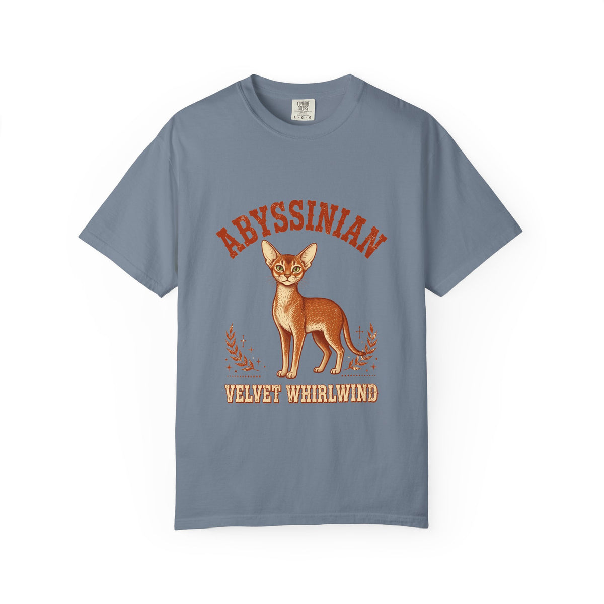 'Velvet Whirlwind Abyssinian' Abyssinian T-Shirt — alternate view
