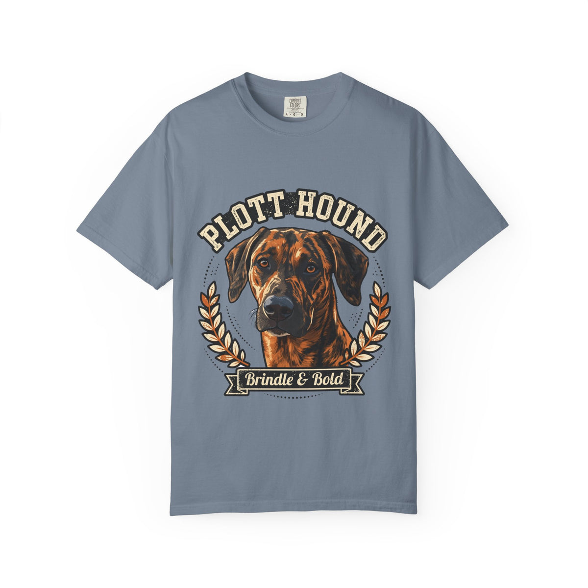 'Brindle And Brave' Plott Hound T-Shirt — alternate view