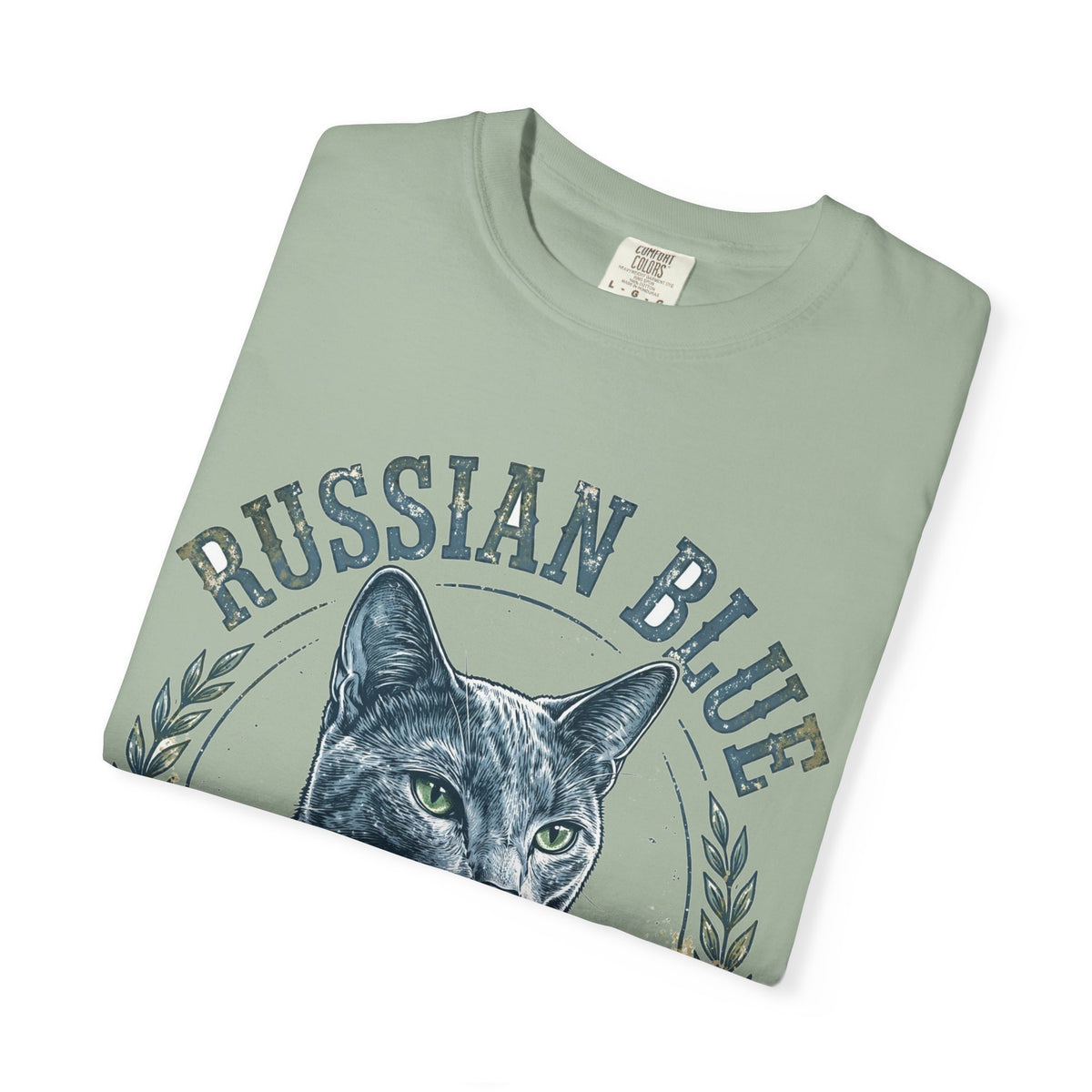 'Gray Ghost' Russian Blue T-Shirt — alternate view