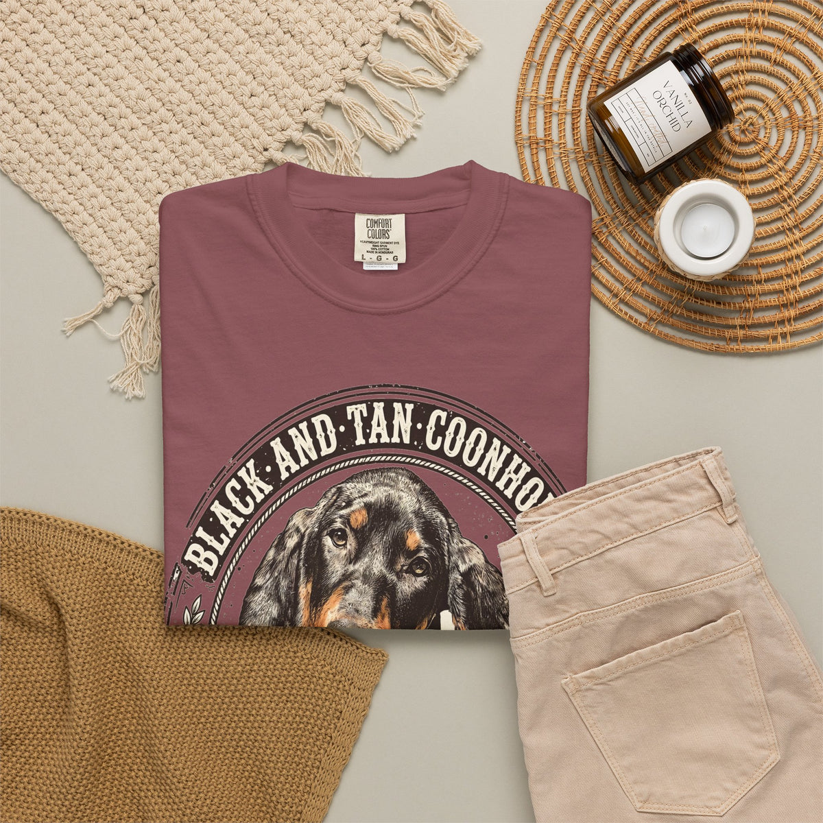 Black and Tan Coonhound Midnight Tee