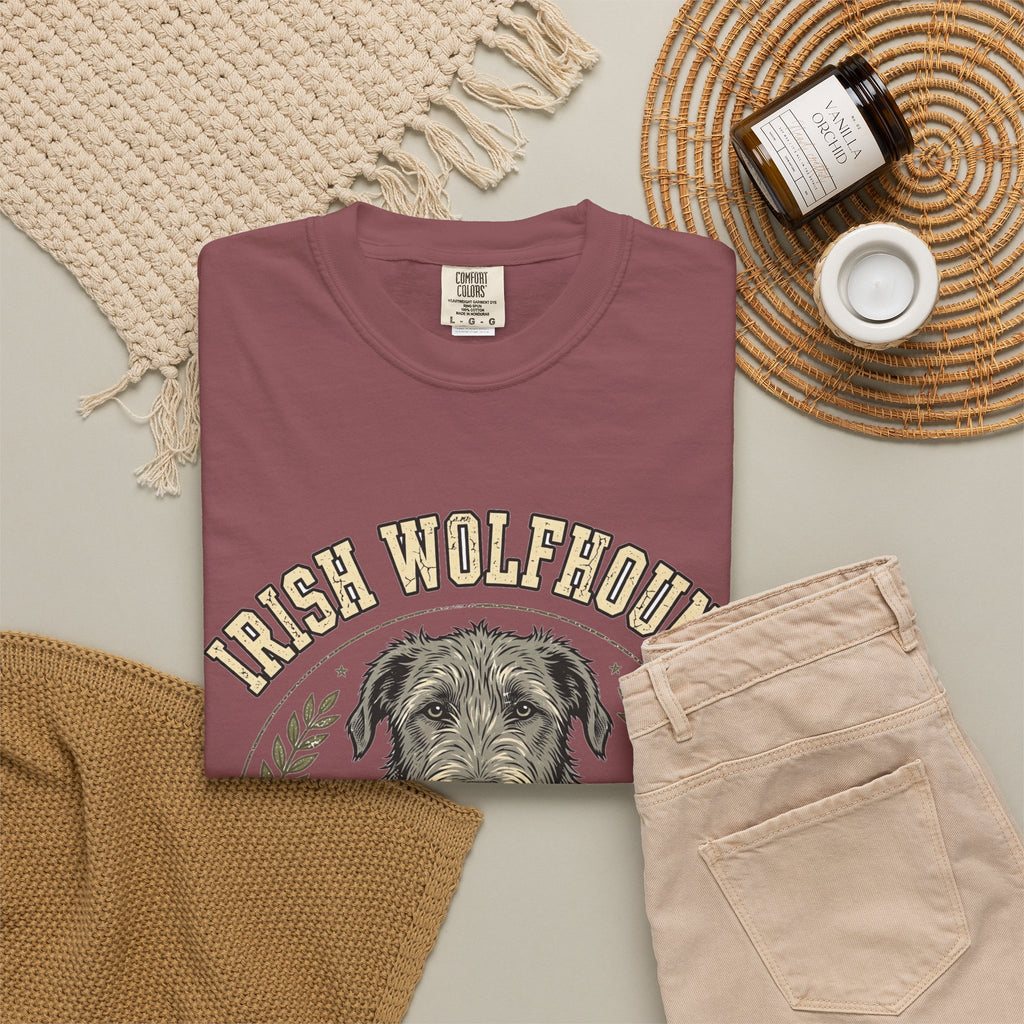 'Gentle Titan' Irish Wolfhound T-Shirt — alternate view