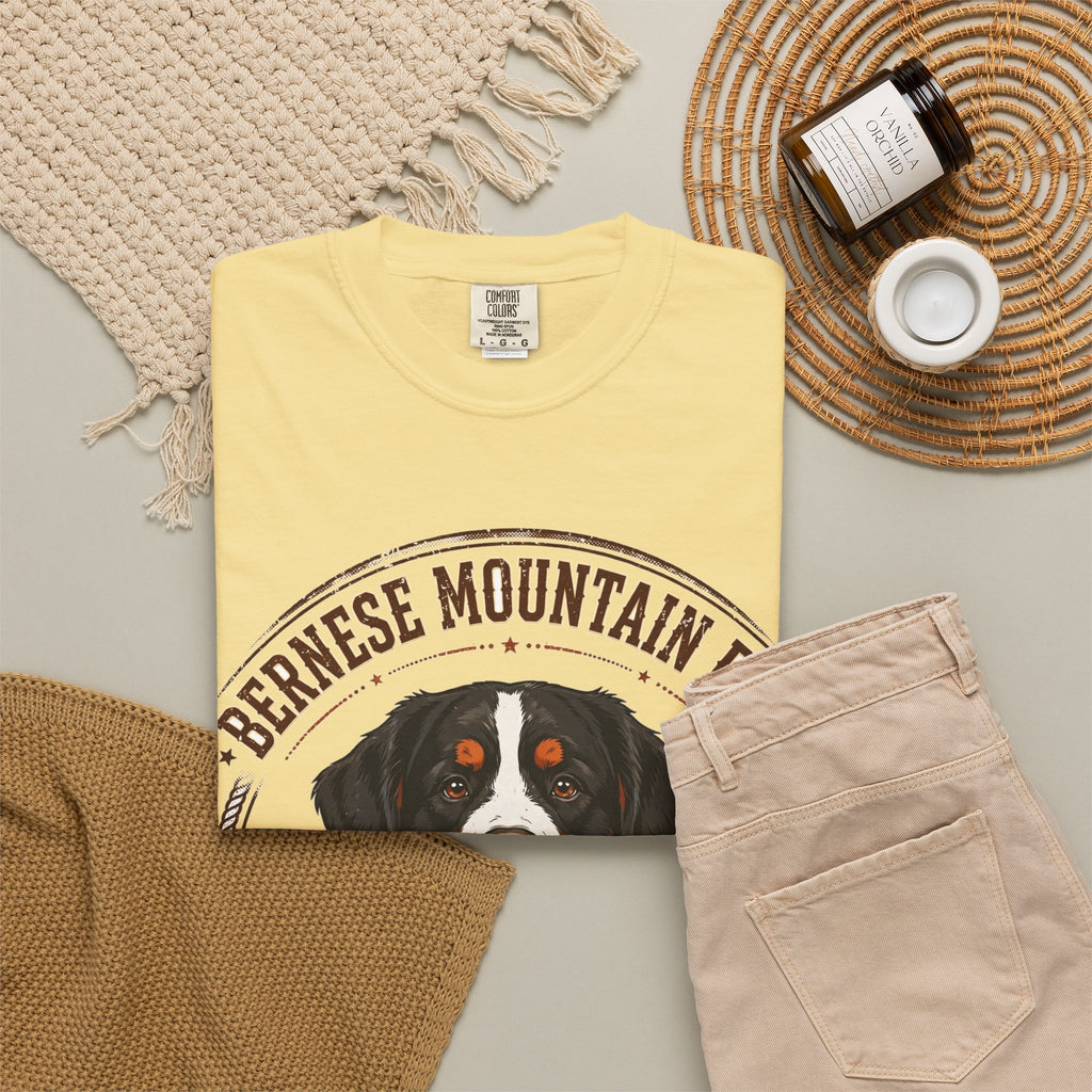 'Alpine Sweetheart' Bernese Mountain Dog T-Shirt — alternate view