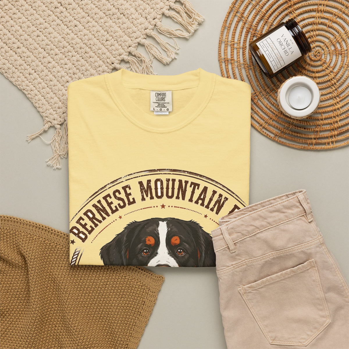 'Alpine Sweetheart' Bernese Mountain Dog T-Shirt — alternate view