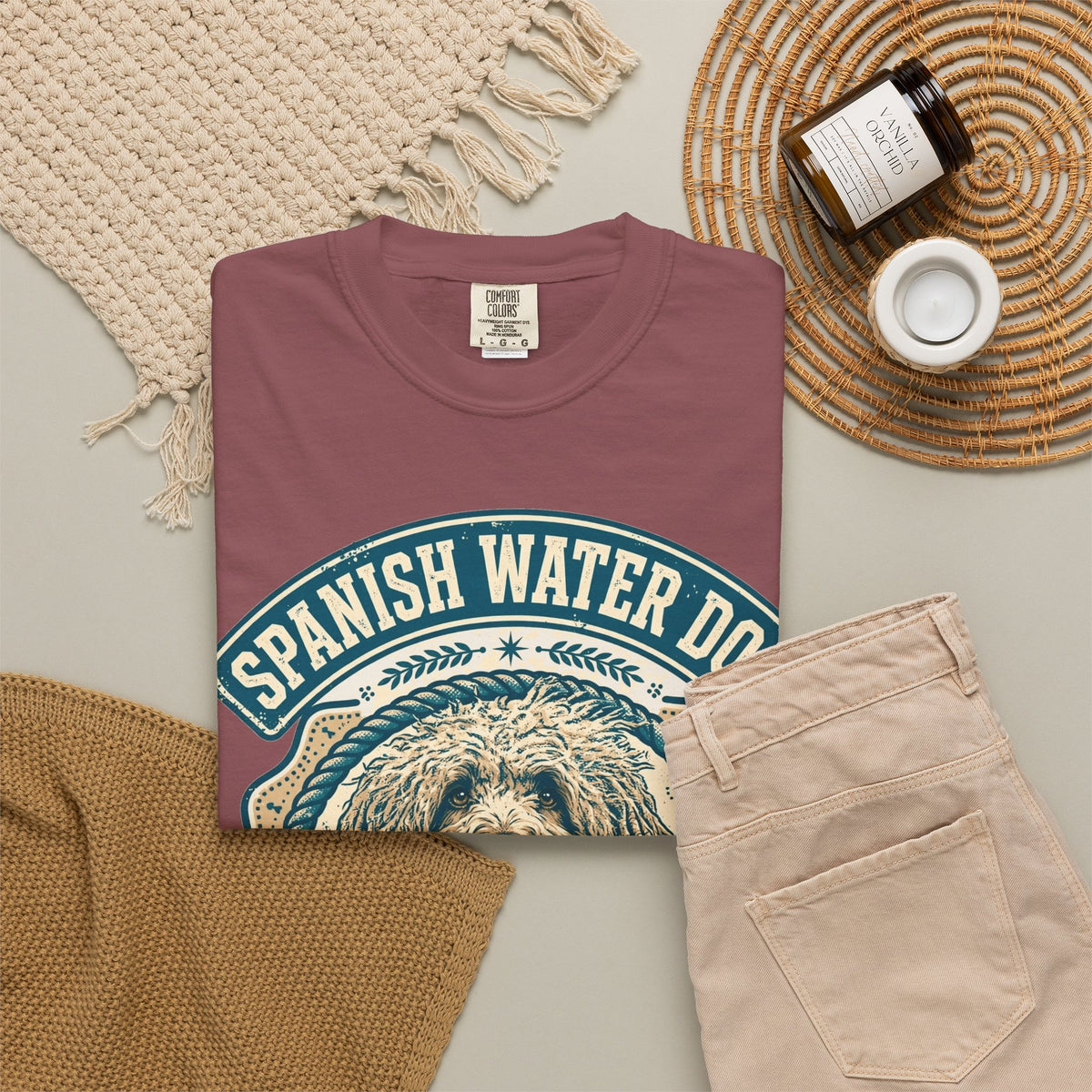 'Waterproof' Spanish Water Dog T-Shirt — alternate view