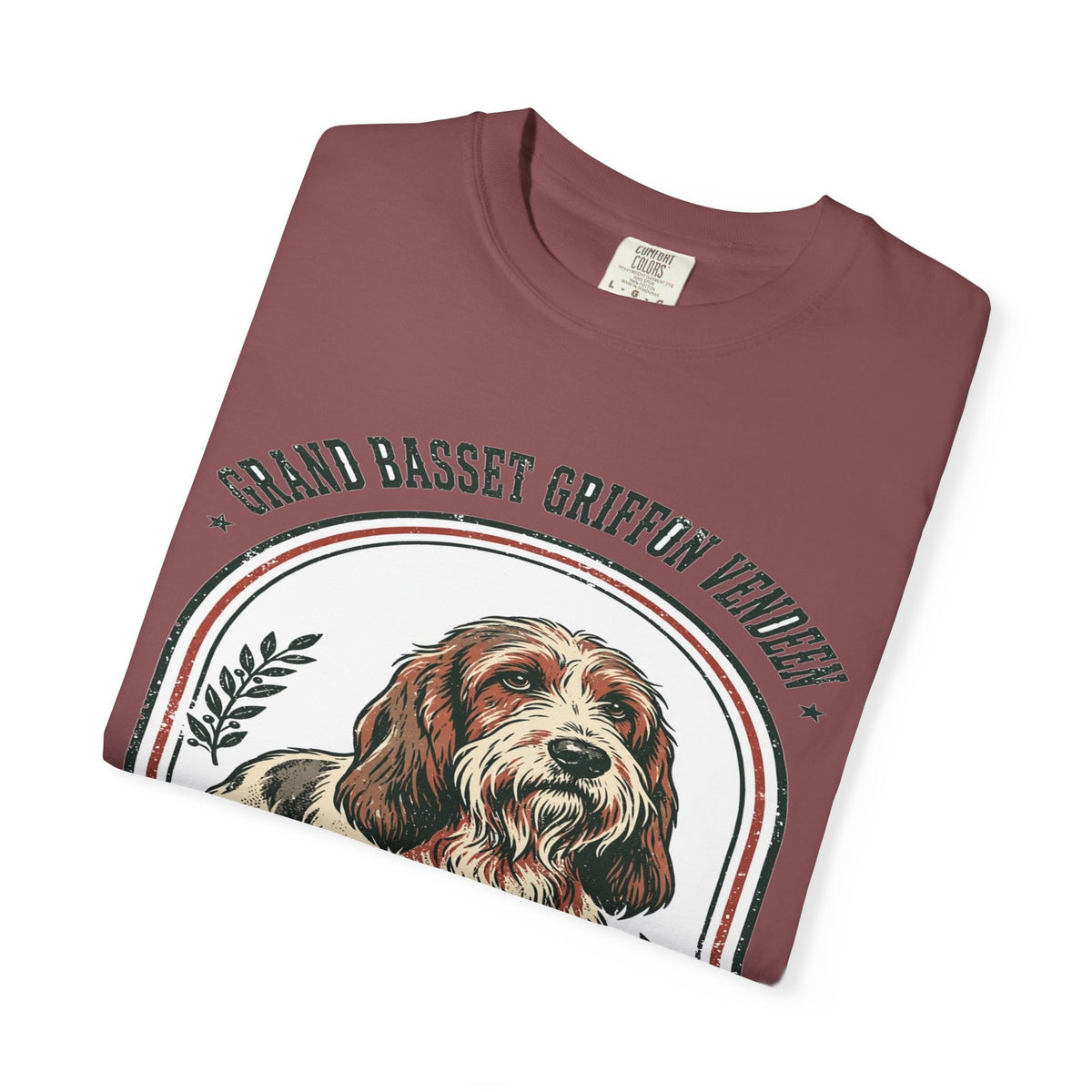 'Shaggy' Grand Basset Griffon Vendeen T-Shirt — alternate view