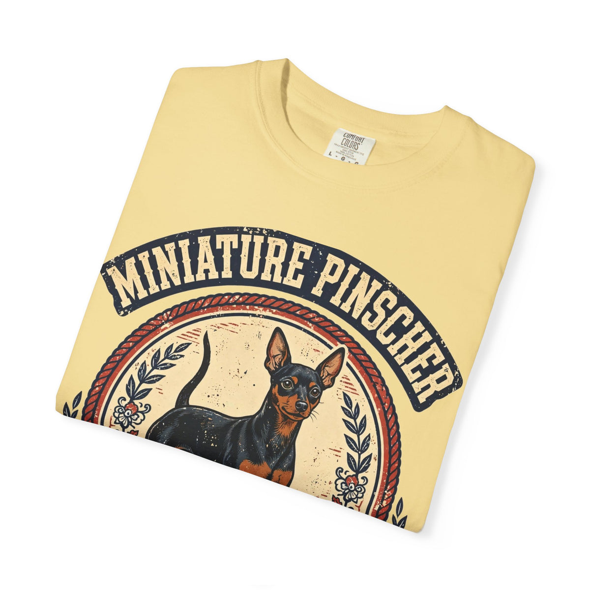 'Tiny King' Miniature Pinscher T-Shirt — alternate view