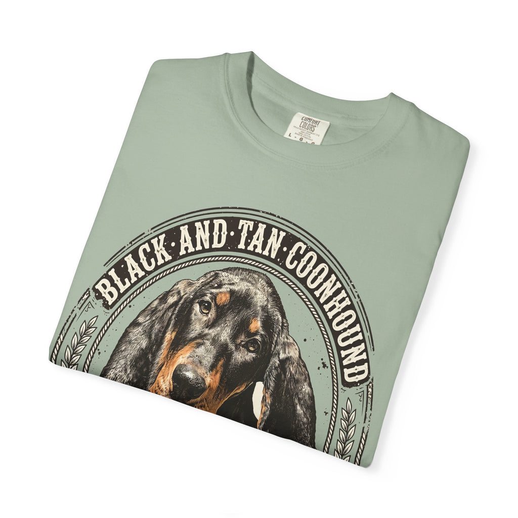 'Midnight' Black and Tan Coonhound T-Shirt — alternate view