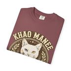 'Odd-Eyed Royalty' Khao Manee Cat T-Shirt — alternate view