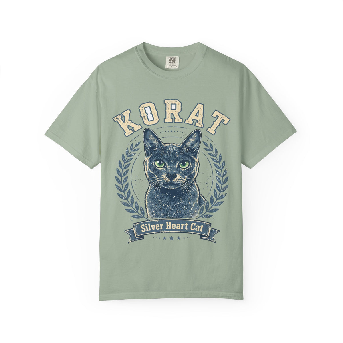Korat Silver Heart Cat Tee