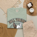 'Egg Head Energy' Bull Terrier T-Shirt — alternate view