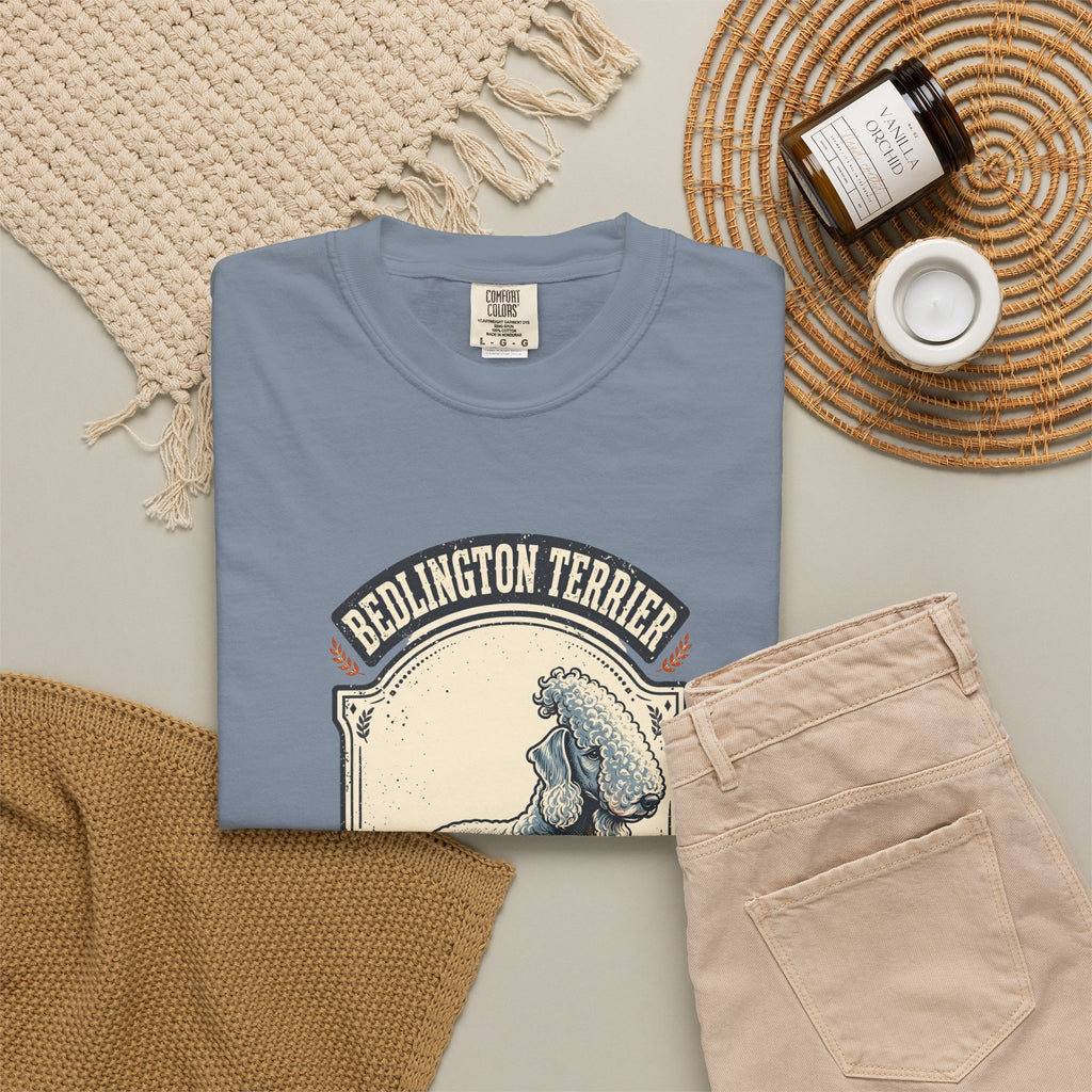 'Woolly Wonder' Bedlington Terrier T-Shirt — alternate view