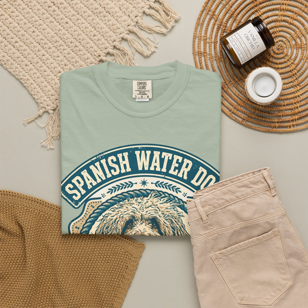 'Waterproof' Spanish Water Dog T-Shirt — alternate view