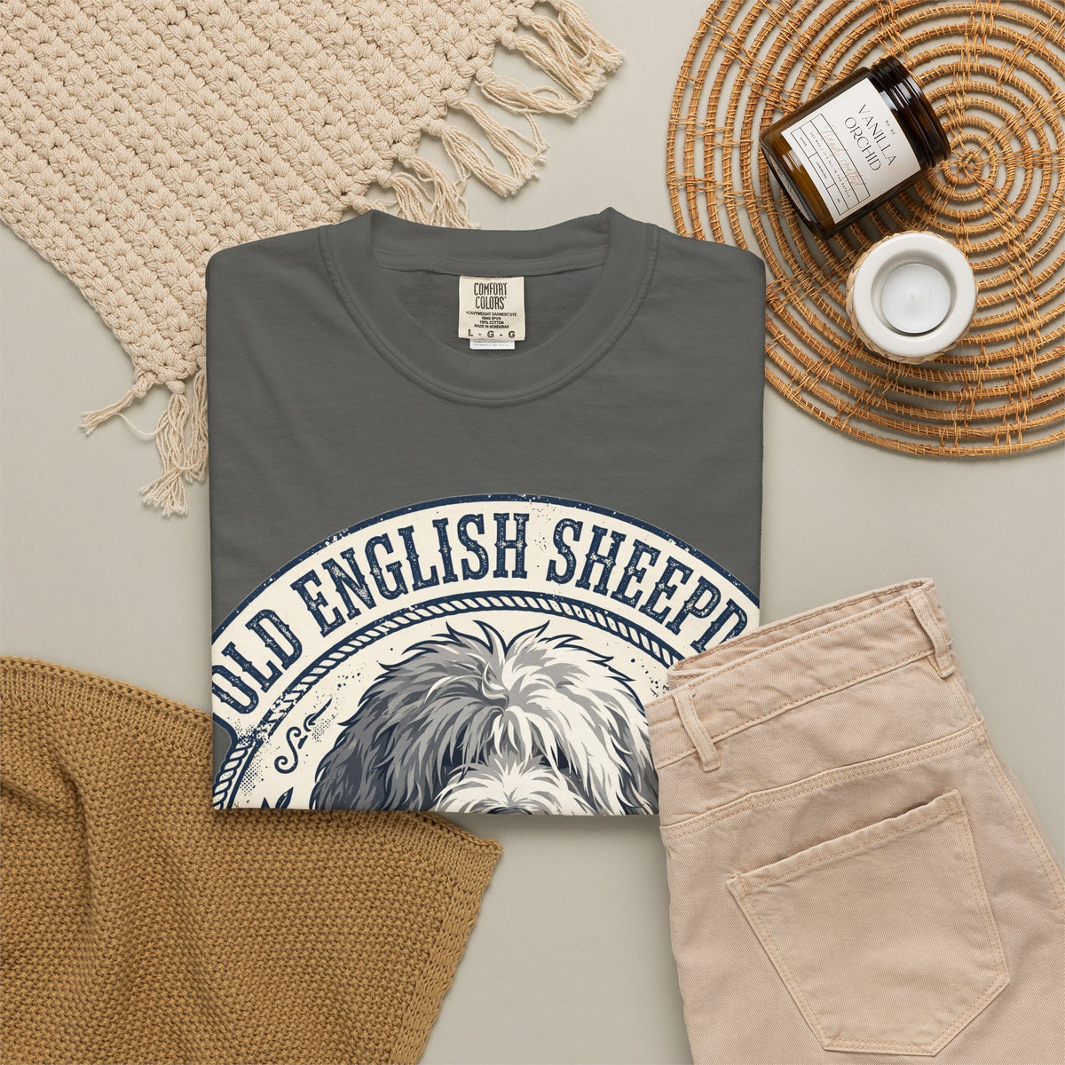'Shaggy' Old English Sheepdog T-Shirt — alternate view