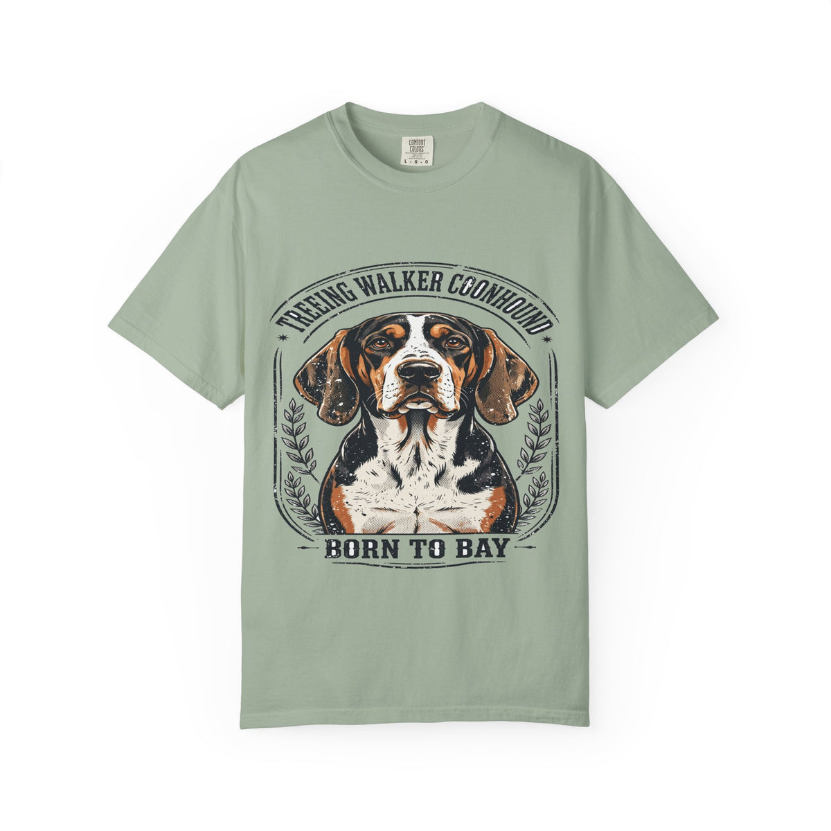 'Born To Bay' Treeing Walker Coonhound T-Shirt — alternate view