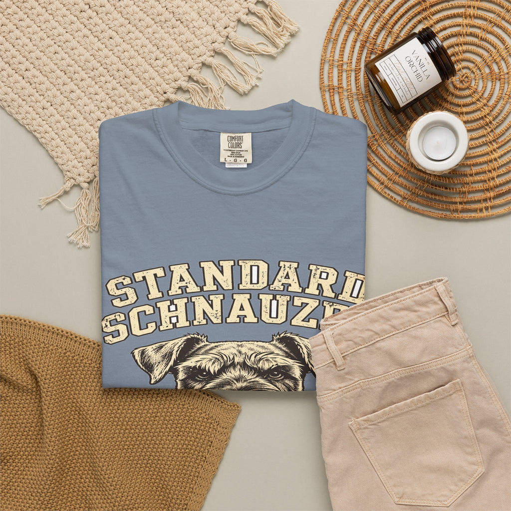 'Bearded & Bold' Standard Schnauzer T-Shirt — alternate view