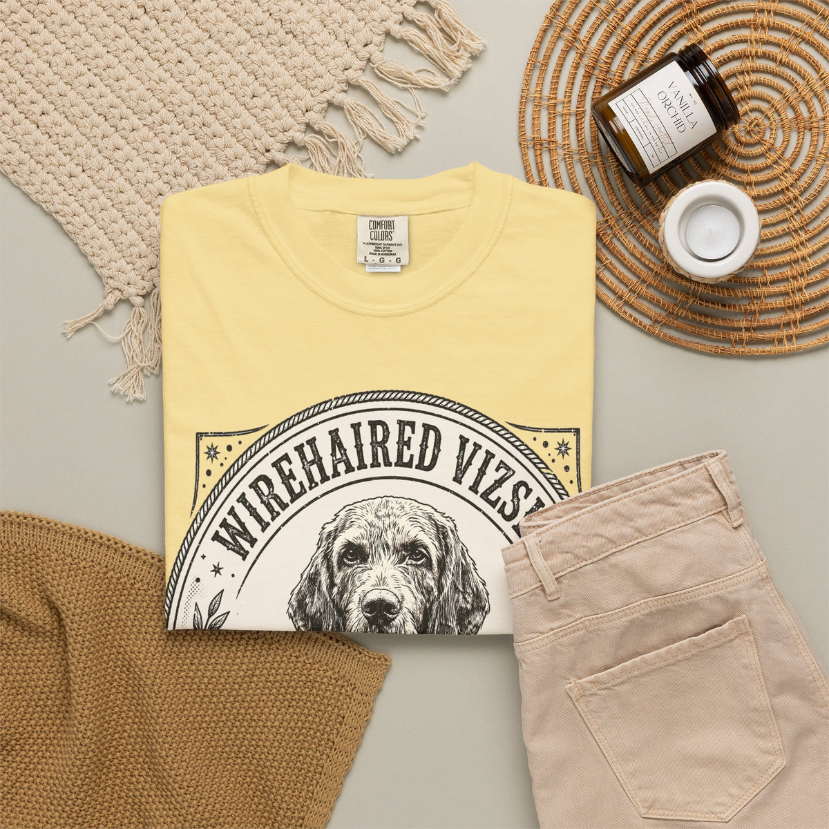 'Bearded Rocket' Wirehaired Vizsla T-Shirt — alternate view