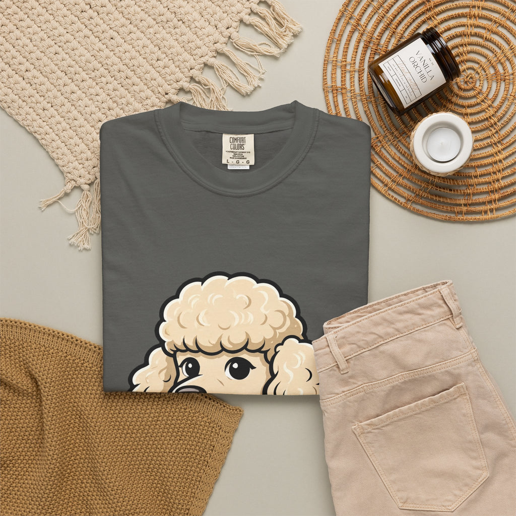 'Mullet Poodle' Poodle T-Shirt — alternate view