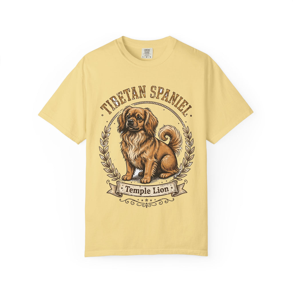 'Temple Lion' Tibetan Spaniel T-Shirt — alternate view