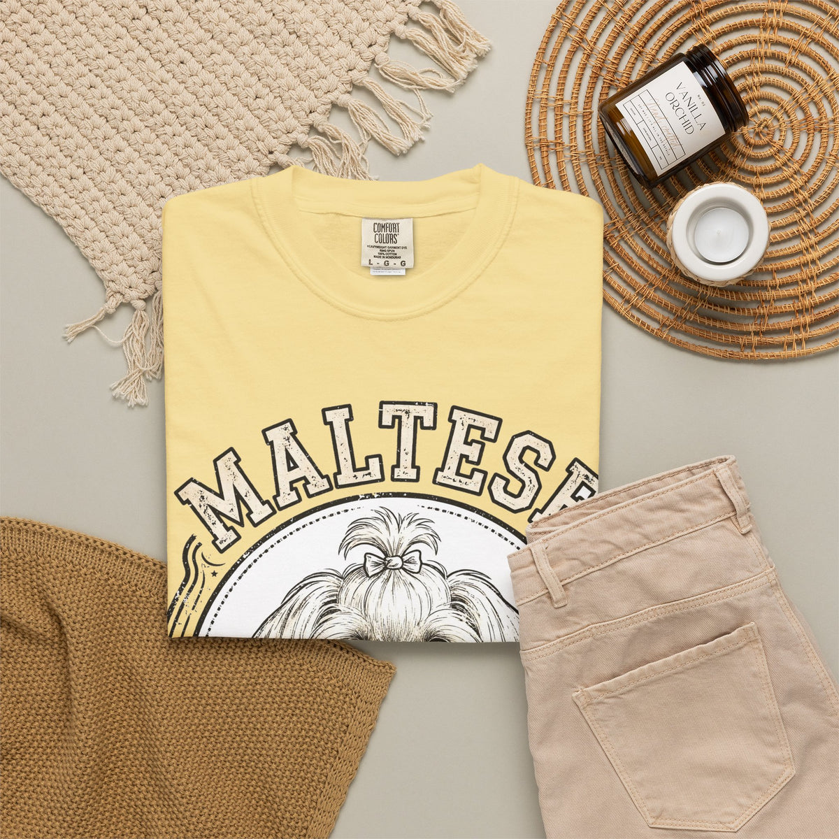 'Silk Fluff' Maltese T-Shirt — alternate view