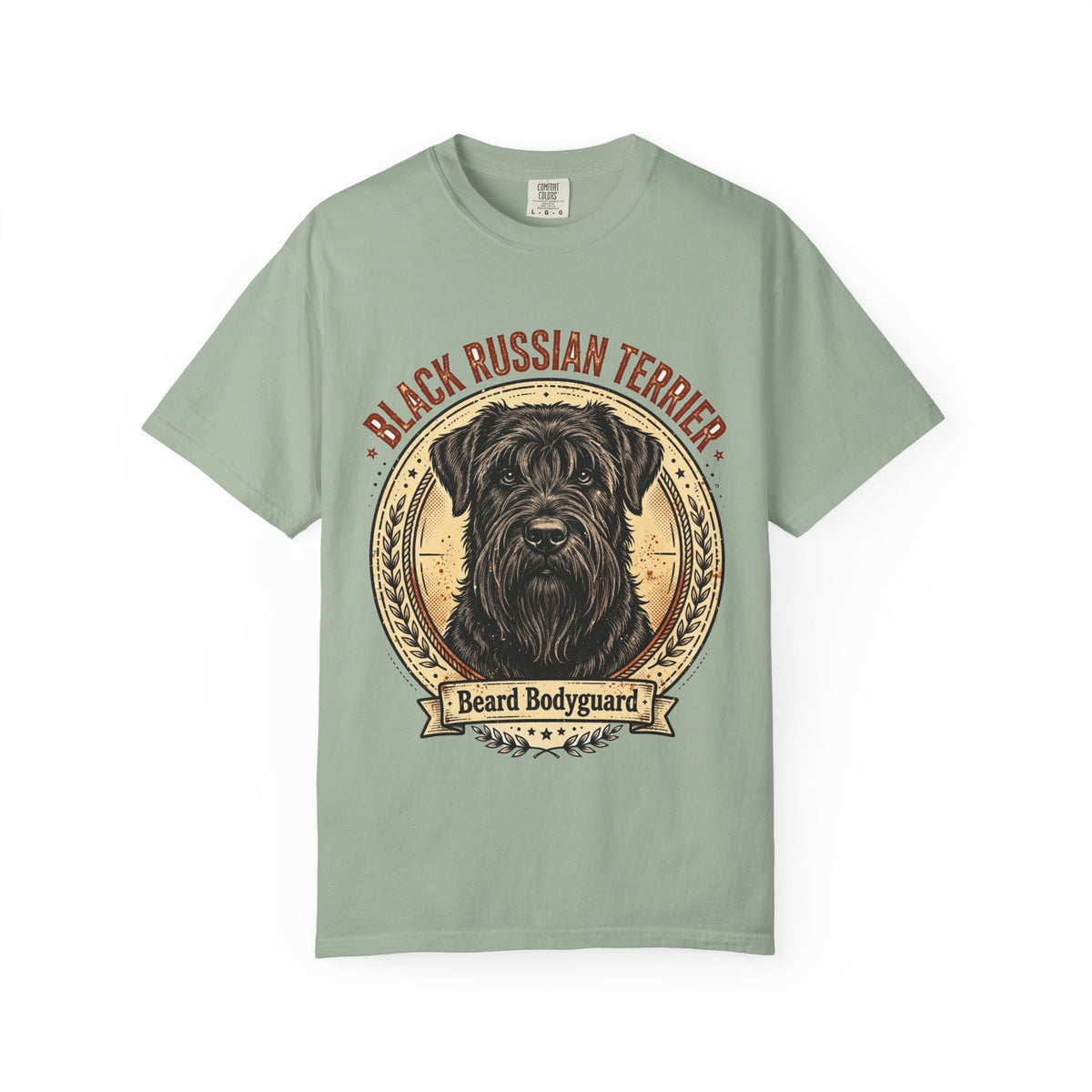 Black Russian Terrier Beard Bodyguard Tee