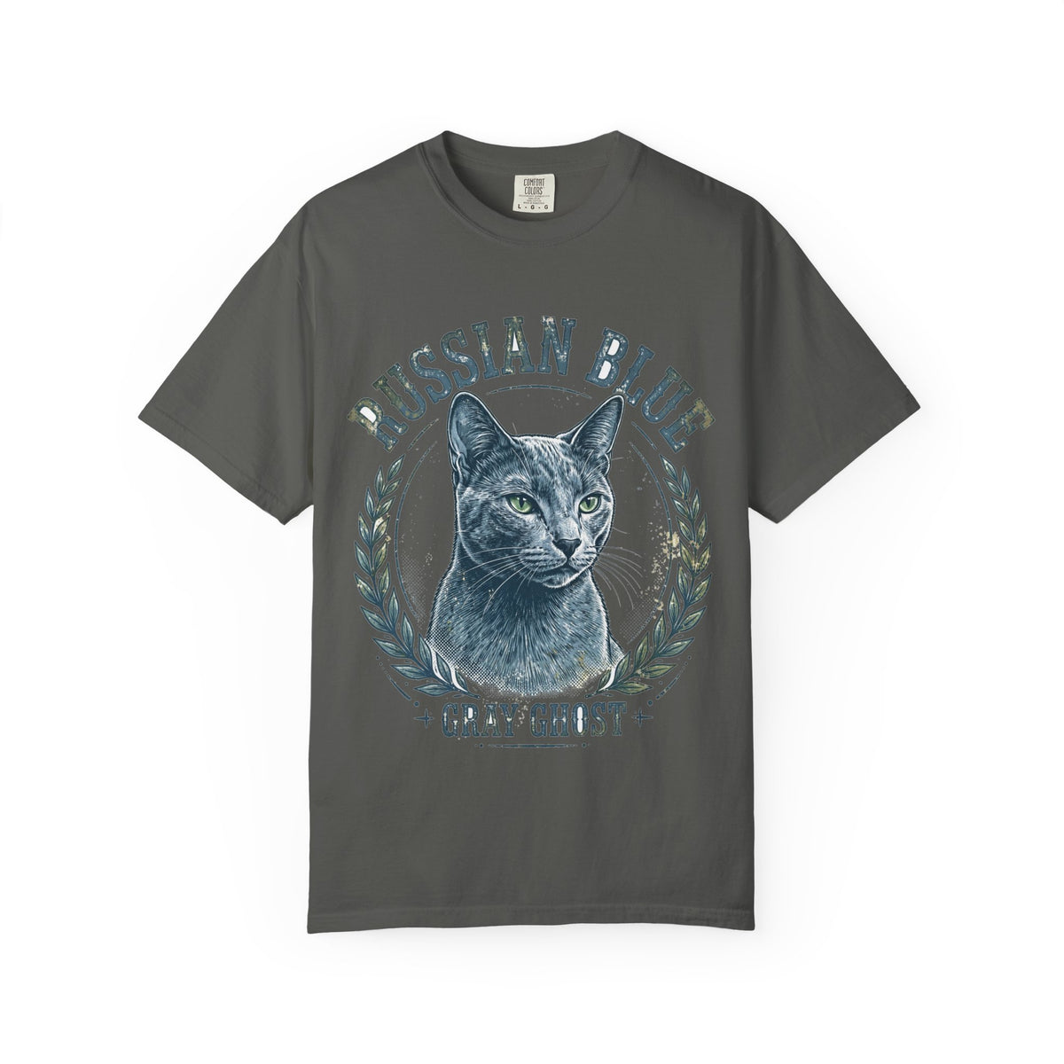 'Gray Ghost' Russian Blue T-Shirt — alternate view