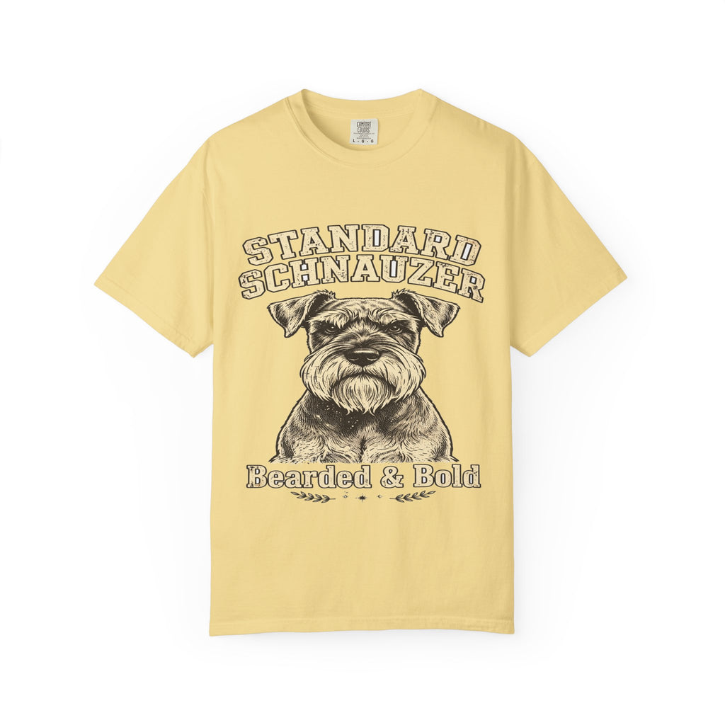 'Bearded & Bold' Standard Schnauzer T-Shirt — alternate view