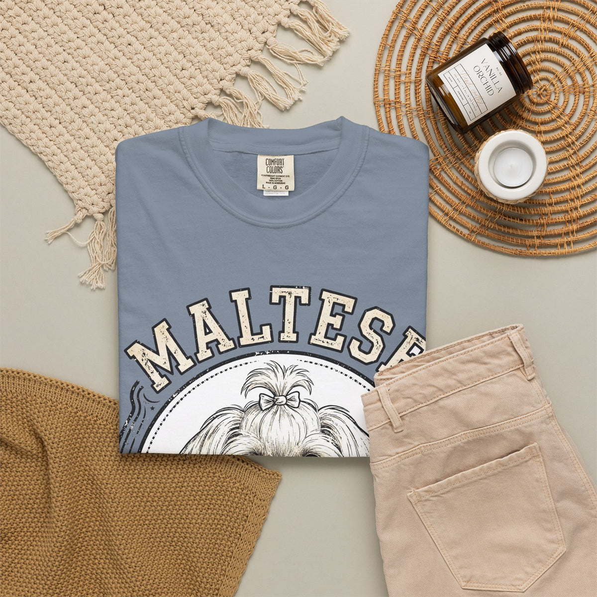 'Silk Fluff' Maltese T-Shirt — alternate view