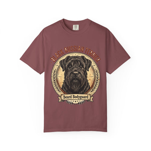 'Beard Bodyguard' Black Russian Terrier T-Shirt — alternate view