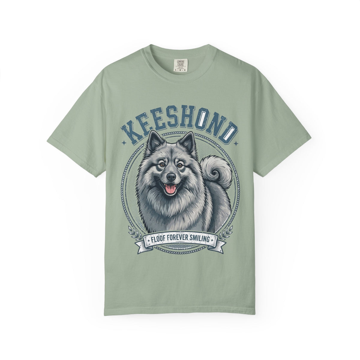 'Floof Forever Smiling' Keeshond T-Shirt — alternate view