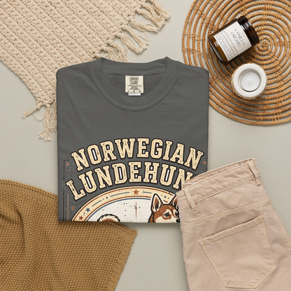 'Six-Toed Wonder' Norwegian Lundehund T-Shirt — alternate view