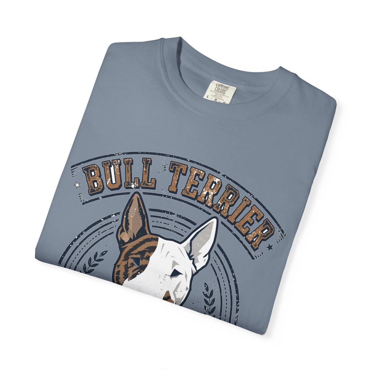 'Egg Head Energy' Bull Terrier T-Shirt — alternate view