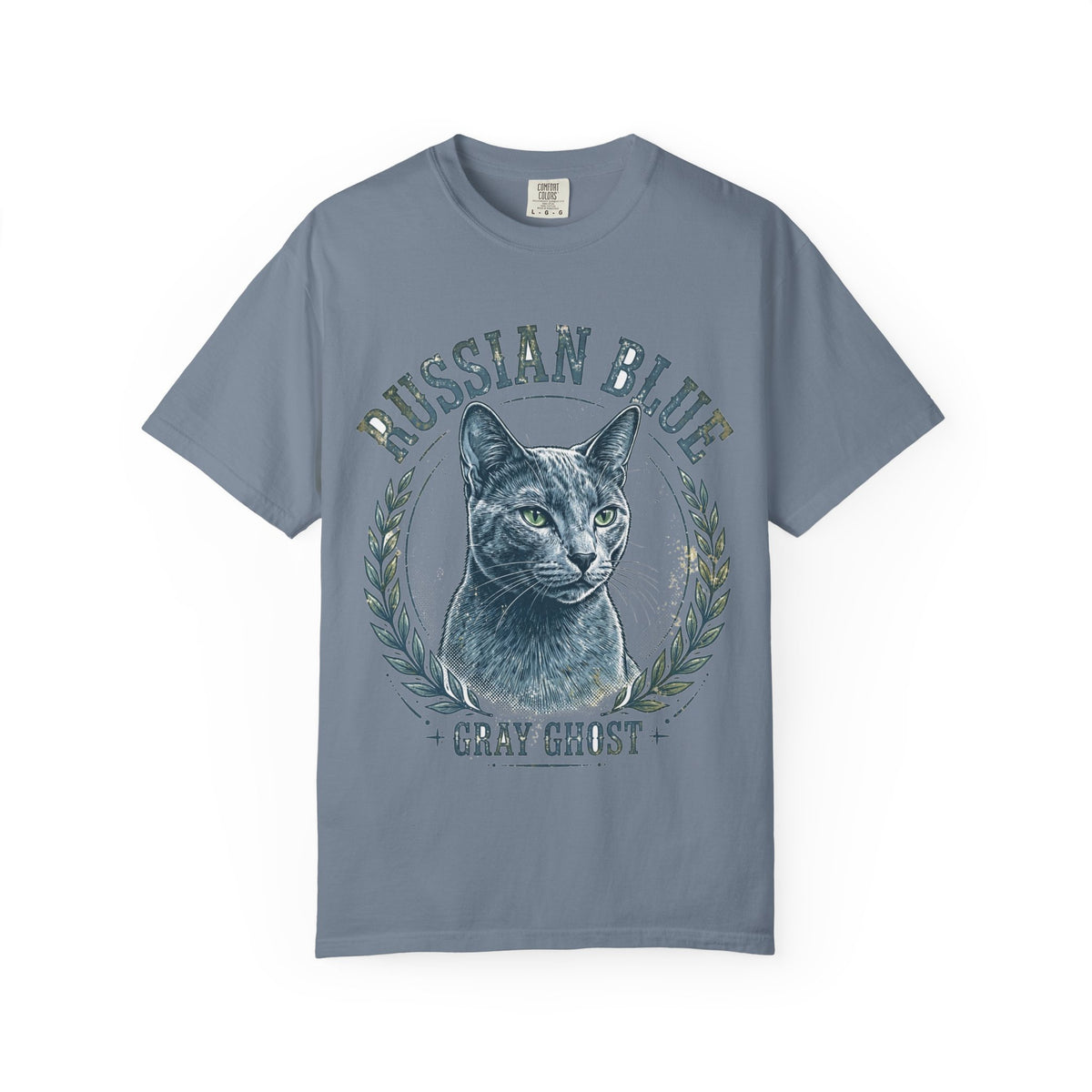 'Gray Ghost' Russian Blue T-Shirt — alternate view