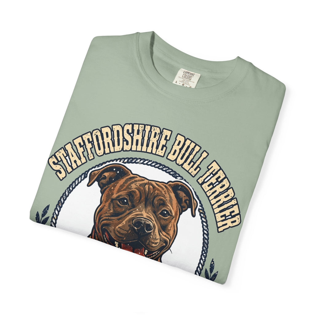 'Smiley Staffy' Staffordshire Bull Terrier T-Shirt — alternate view