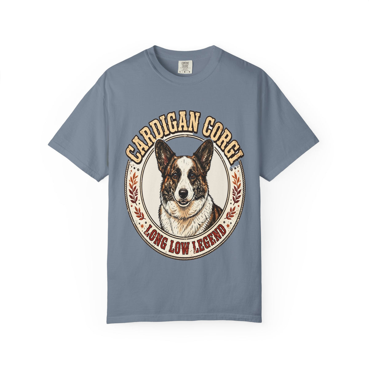 'Corgi Long Low Legend Cardigan' Cardigan Welsh Corgi T-Shirt — alternate view
