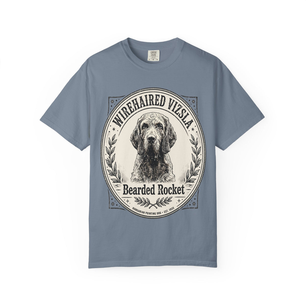 'Bearded Rocket' Wirehaired Vizsla T-Shirt — alternate view