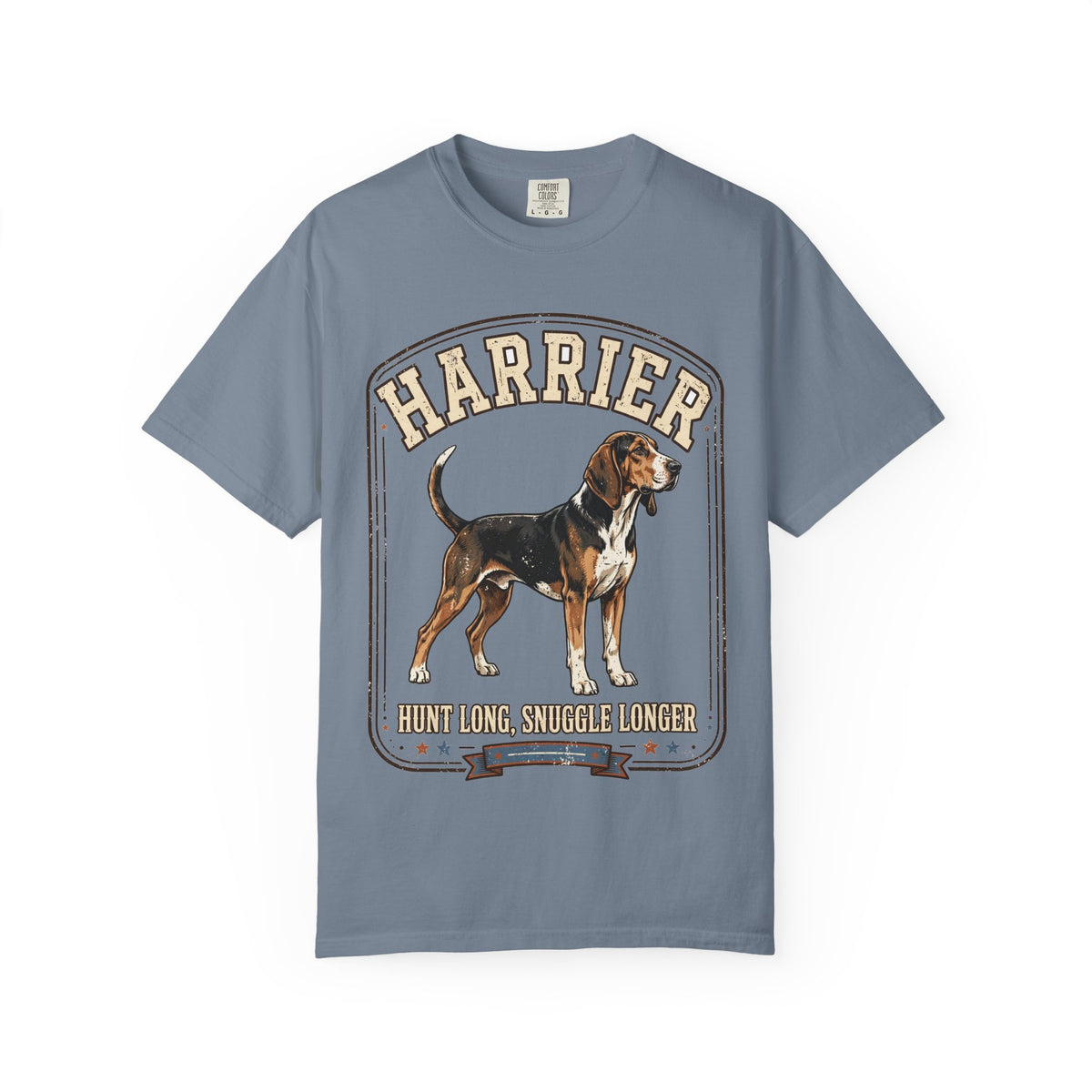 'Hunt Long, Snuggle Longer' Harrier T-Shirt — alternate view