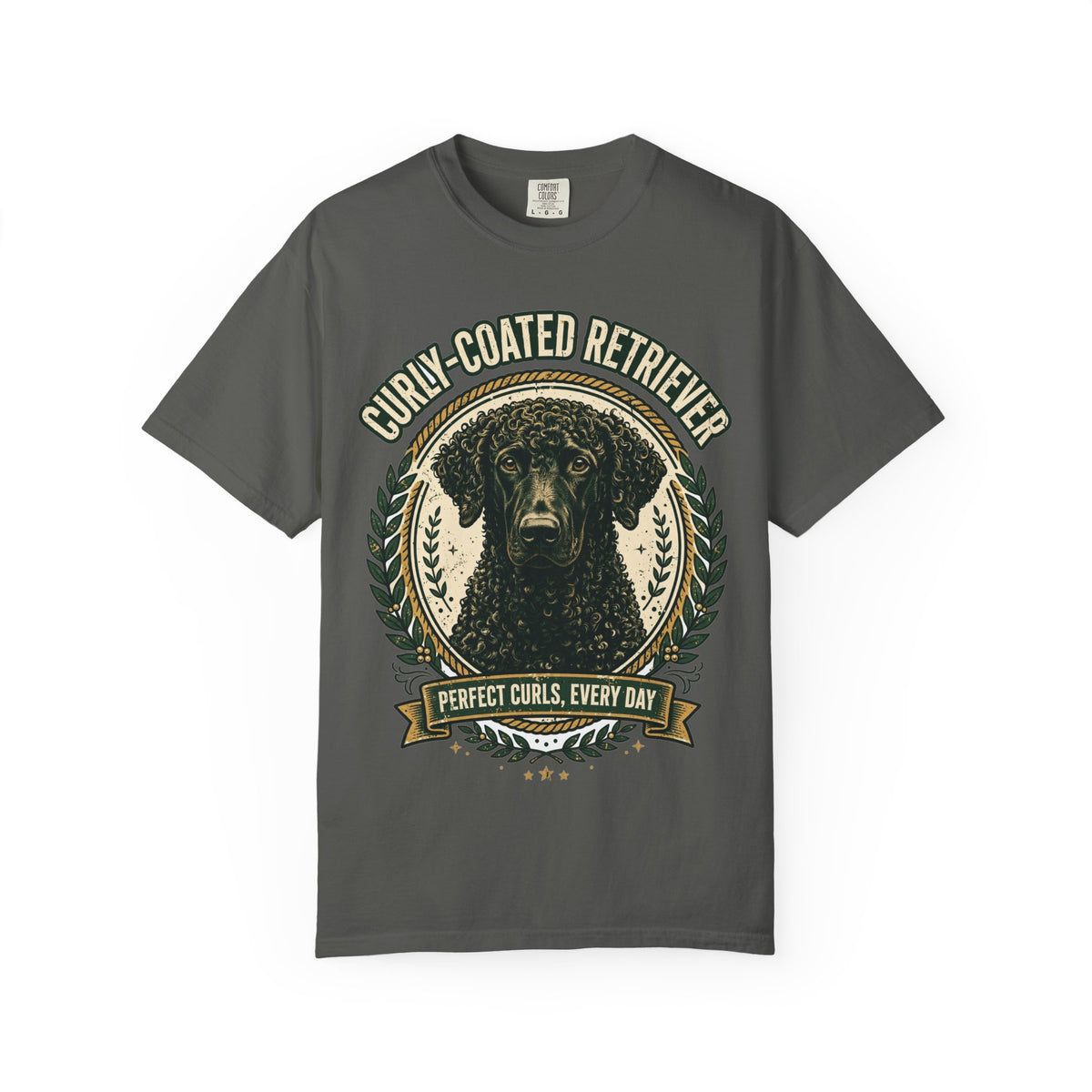 'Perfect Curls' Curly-Coated Retriever T-Shirt — alternate view