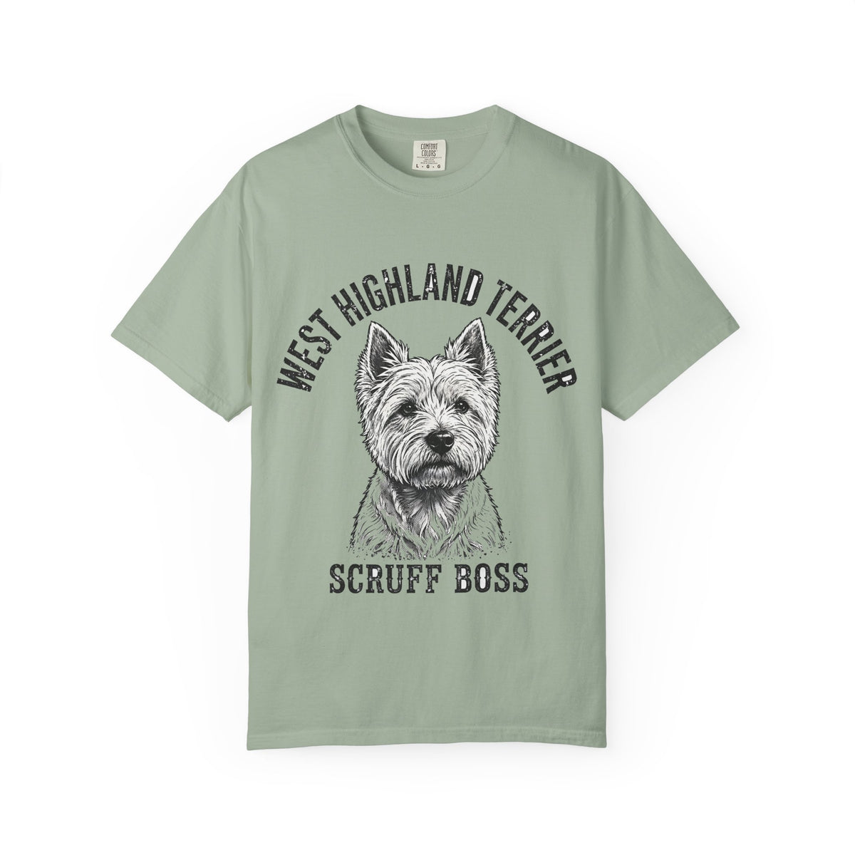 'Scruff Boss' West Highland Terrier T-Shirt — alternate view
