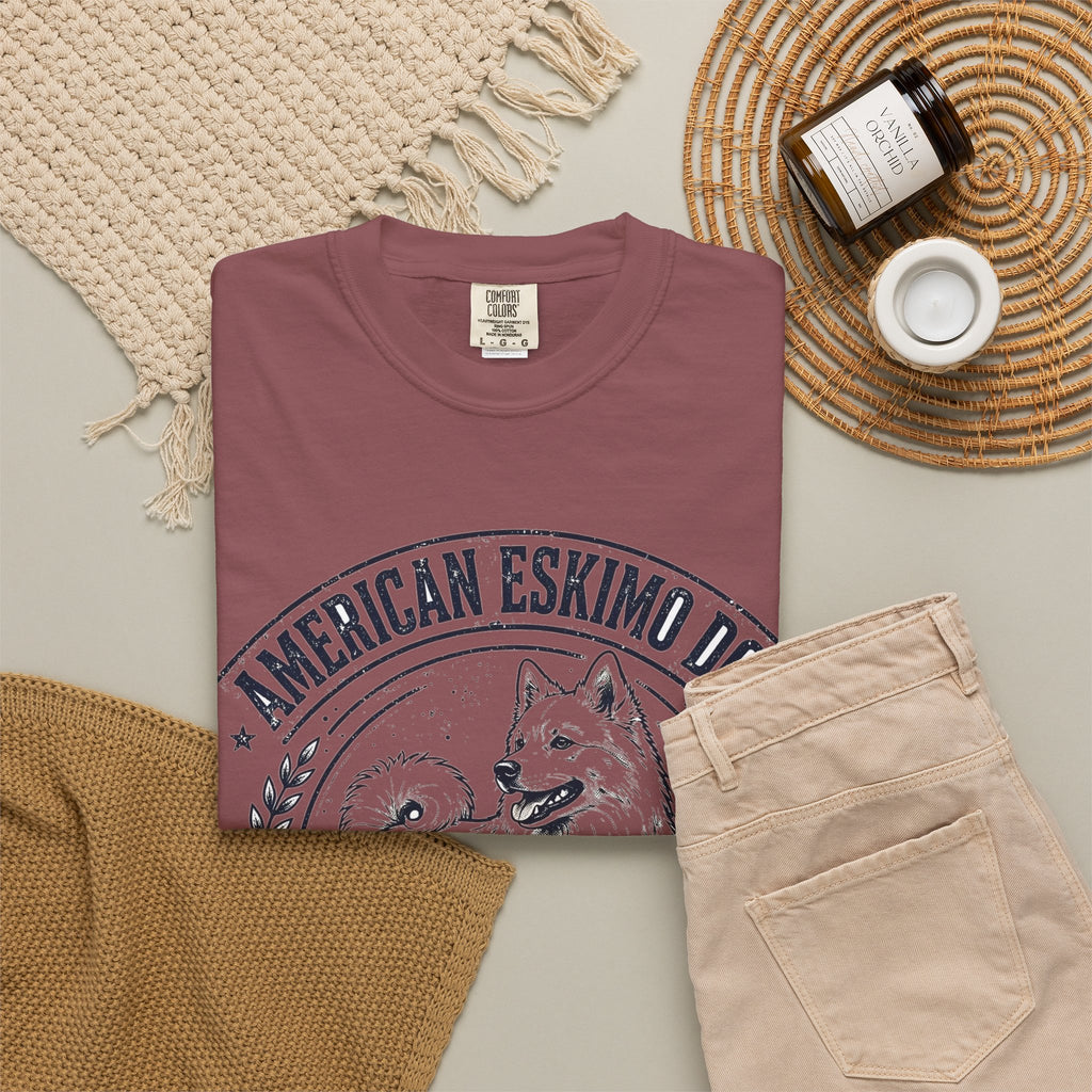 'Snowball Soul' American Eskimo Dog T-Shirt — alternate view