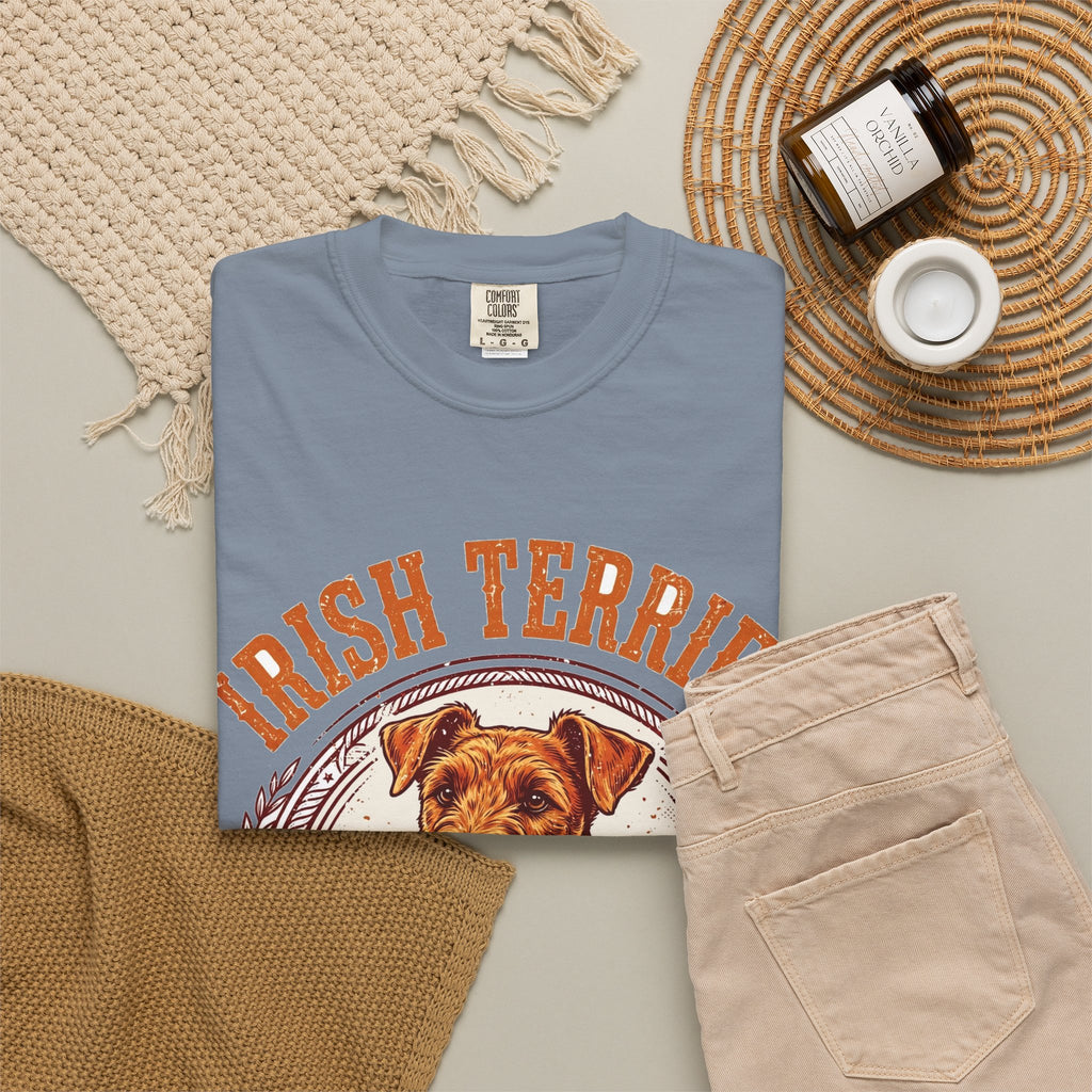 'Ginger Daredevil' Irish Terrier T-Shirt — alternate view