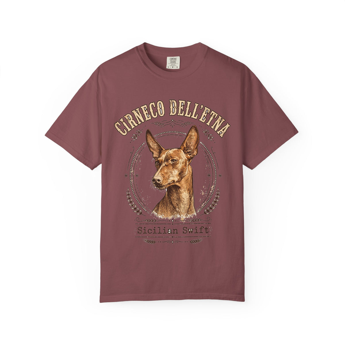 'Sicilian Swift' Cirneco dell'Etna T-Shirt — alternate view