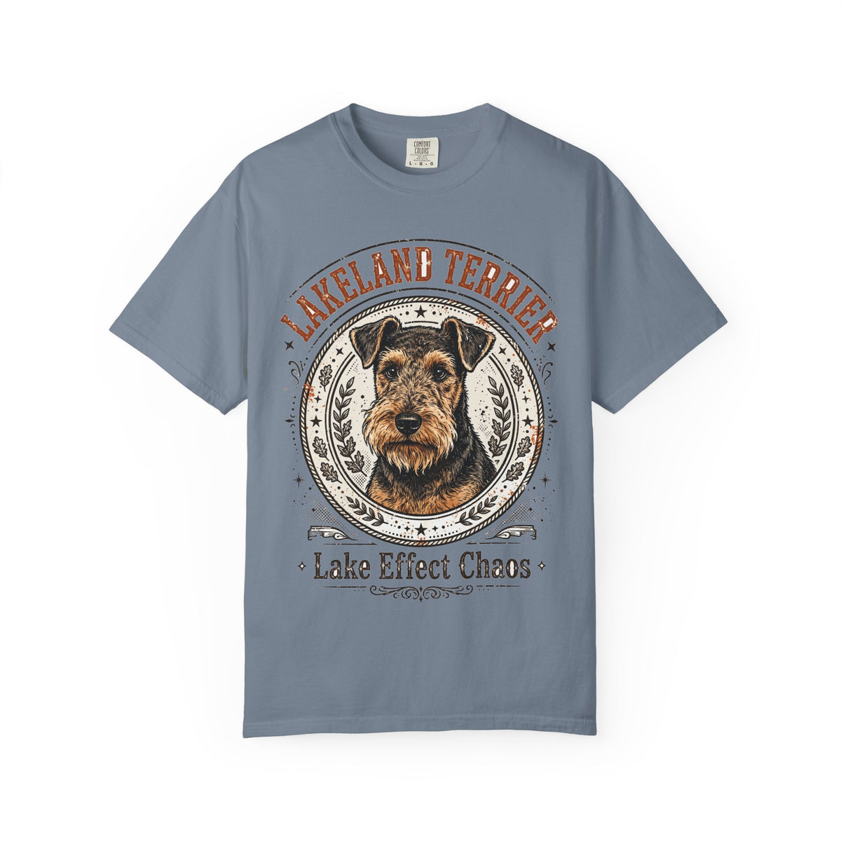 'Lake Effect Chaos' Lakeland Terrier T-Shirt — alternate view