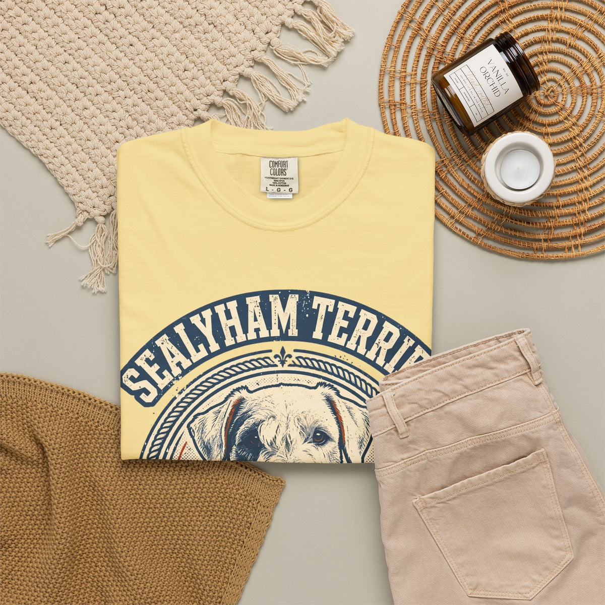 'Grand Opinions' Sealyham Terrier T-Shirt — alternate view