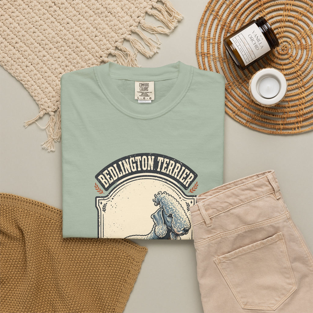 'Woolly Wonder' Bedlington Terrier T-Shirt — alternate view