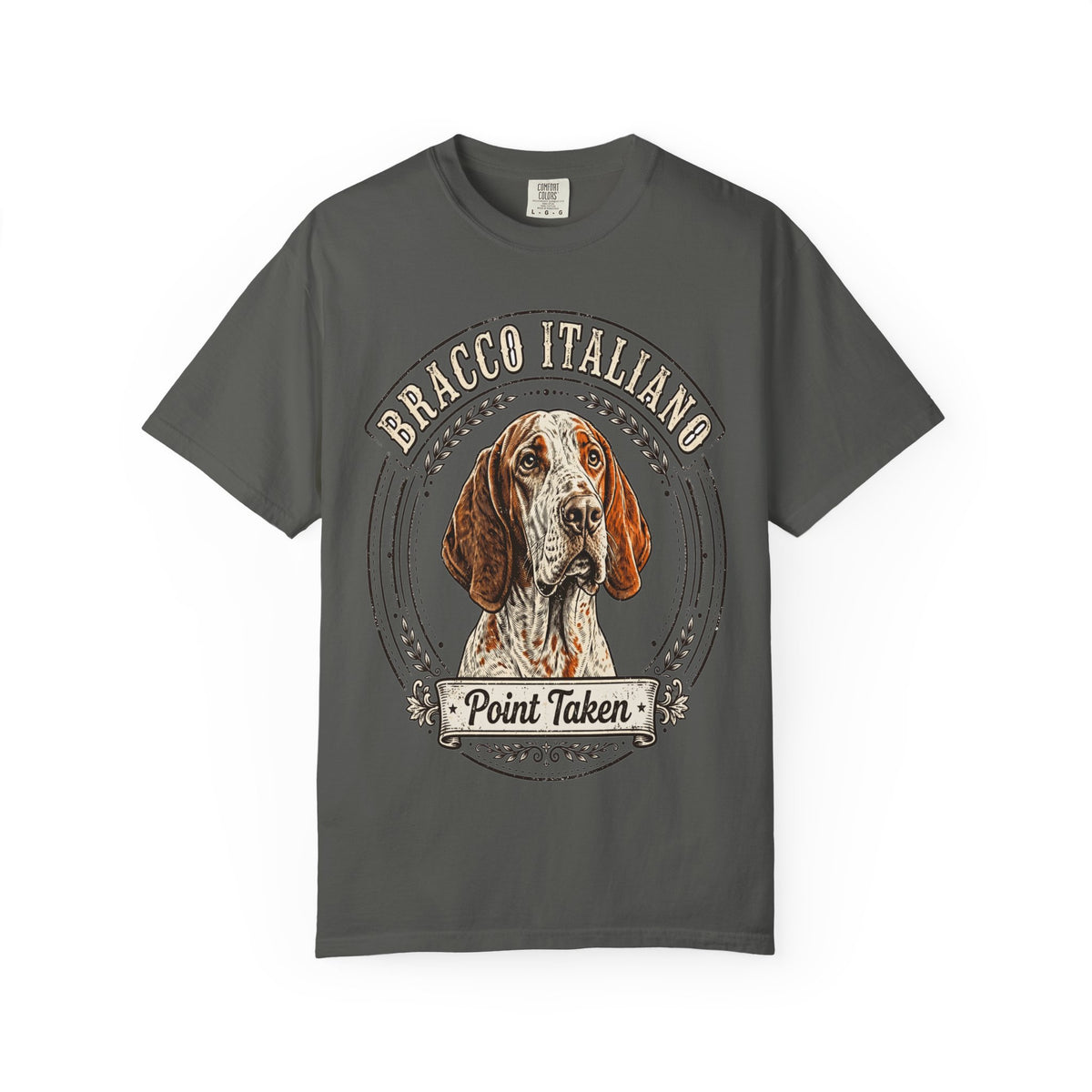 'Point Taken' Bracco Italiano T-Shirt — alternate view