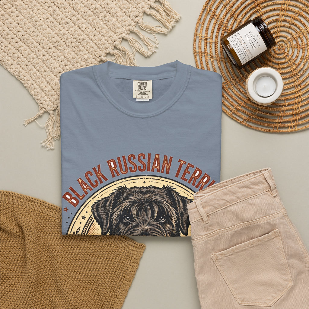 'Beard Bodyguard' Black Russian Terrier T-Shirt — alternate view