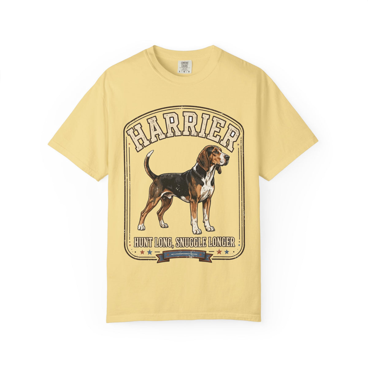 'Hunt Long, Snuggle Longer' Harrier T-Shirt — alternate view