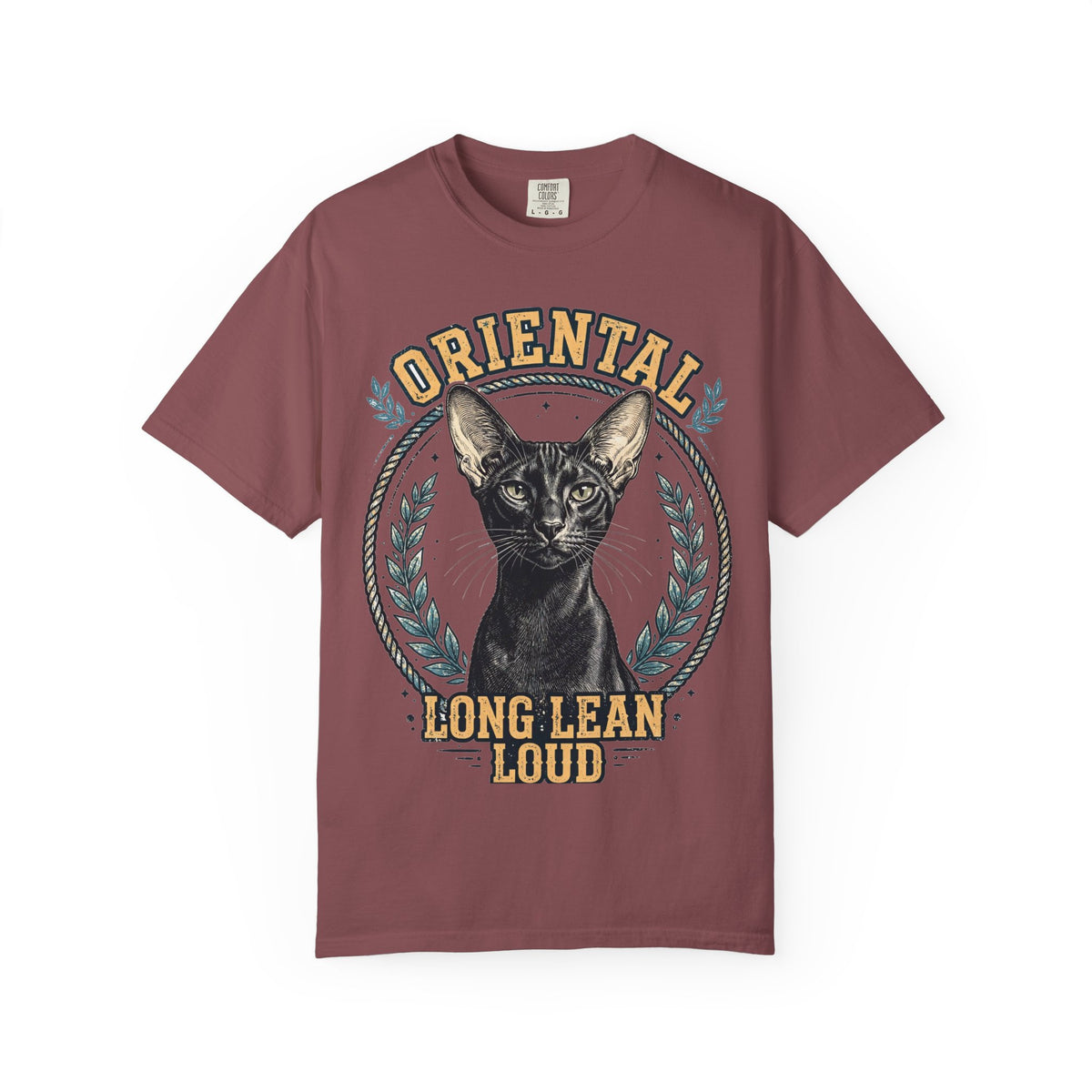 'Long Lean Loud' Oriental Shorthair T-Shirt — alternate view