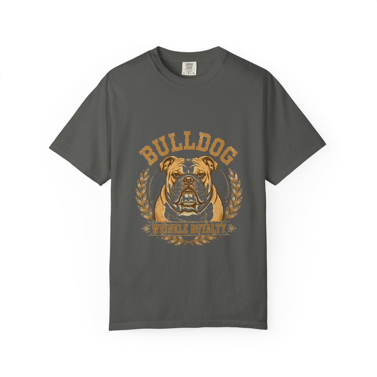'Wrinkle Royalty Bulldog' Bulldog T-Shirt — alternate view