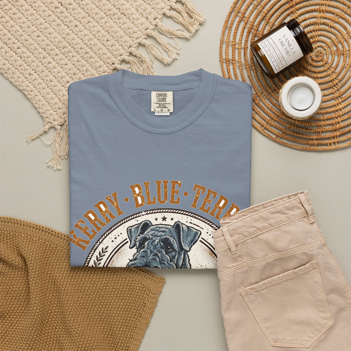 'Kerry Blue Crew' Kerry Blue Terrier T-Shirt — alternate view
